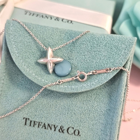 ⭐️Tiffany & Co. Sirius Star RARE Elsa Peretti Sterling 925 Necklace ⭐️ - Picture 1 of 15